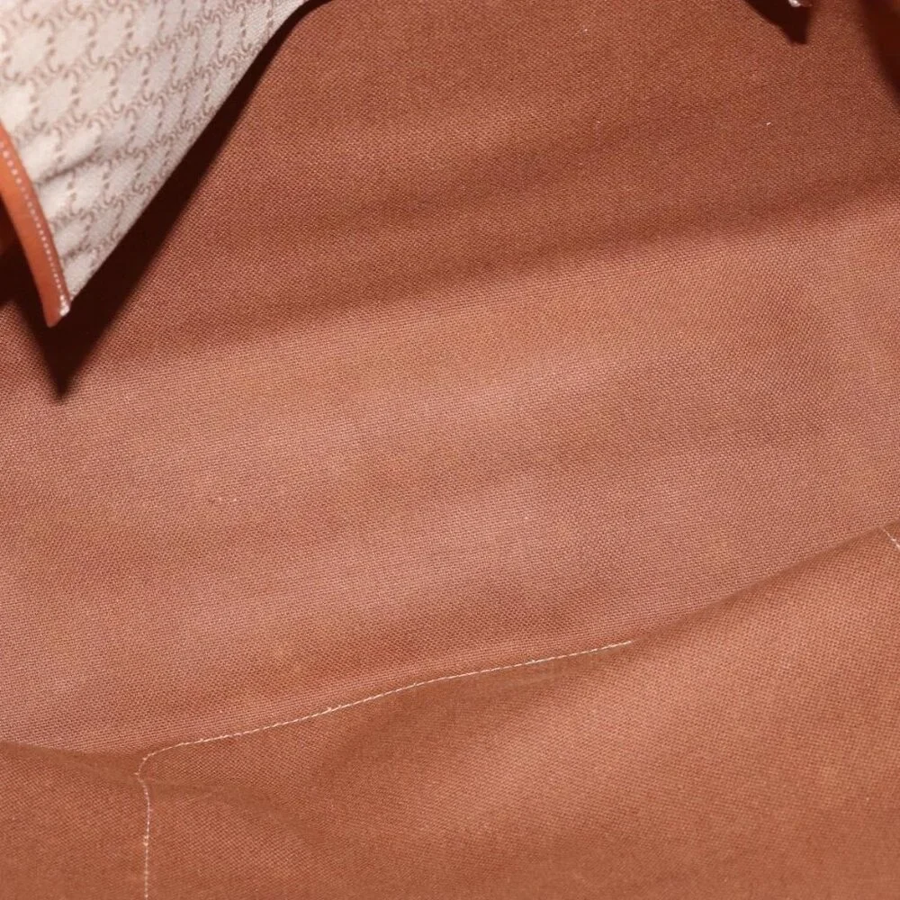 Authentic CELINE Macadam Canvas Shoulder Bag PVC Beige Gold - Picture 2 of 16